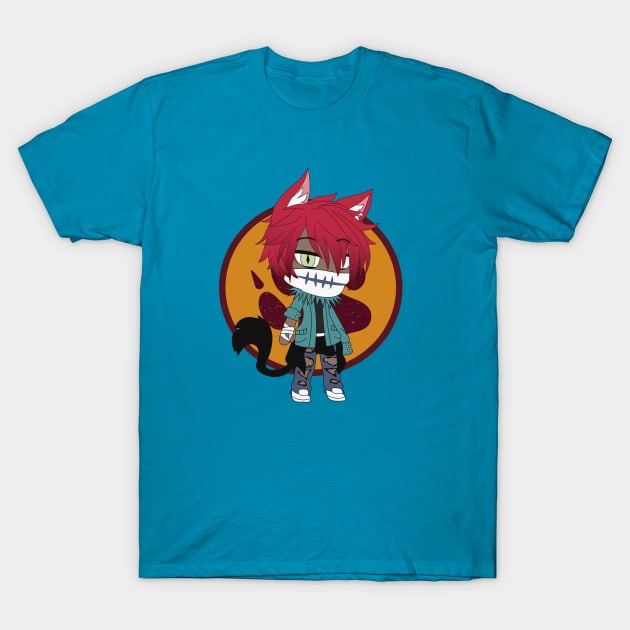 Gacha Life Yu Kun Werewolf monster T-Shirt by UwU Kitty